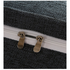 SOGA Dark Grey Bed Cushion PILLOWFAB180GREY image NaN