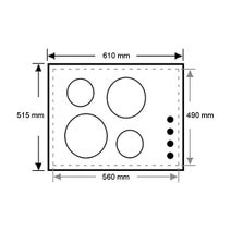Chef EHC647UC 600mm Electric Cooktop hero image