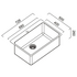 Abey LT70 The Latrobe 70L Single Inset Laundry Tub image NaN