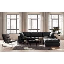 Kalona Milan Armless Chair Charcoal 19073-1KC hero image