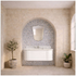 Turner Hastings Evara 120x53 Wall Hung Vanity with Real Marble Top and Ceramic Undercounter Basin White 3TH EV120-WH-3TH image NaN