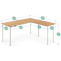 Zinus Dominic L-Shaped Corner Office Desk AU-LD-C59C hero image