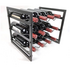 L.T. Williams 12 Bottles Stackable Wine Rack 3 Tier Black 8300-LT image NaN