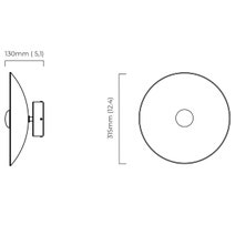 CTO Lighting Cielo Small Wall Light - Satin Brass CIECWSSBFG hero image