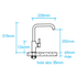 Billi Home Square Gooseneck Mixer Tap - Gun Metal 991700SGM image NaN