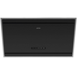 Smeg 90cm Angled Wall Mount Matte Black Rangehood KV394MB hero image