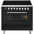 ILVE Professional Plus Series 90cm Freestanding Electric Induction Stove/Oven with Milano Knobs PI09WE3MG image NaN