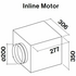 Falmec F9ES12W1-IN1300 120cm Eclisse Ceiling Cassette Rangehood with Inline Motor image NaN