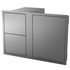 Beefeater Stainless Steel Single Cupboard Door with 2 Drawers BOC2050SA image NaN