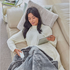 Homedics Heated Throw Blanket- Cream HTB-1000GY-AU image NaN