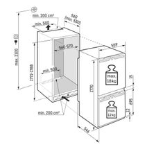 Liebherr Plus Series 254L Integrated Bottom Mount Fridge ICNH5133LH hero image