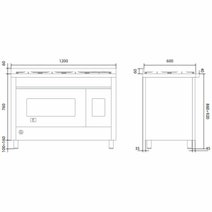 ILVE 120cm Freestanding Dual Fuel Oven L128WMPSS hero image