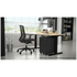 OLG Agile+ Adjustable Single Desk 1500x750 New Oak Worktop with Black Frame OG_AG2MESSD1575B_NO image NaN