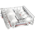 Bosch 60cm Series 6 Built Under Stainless Steel Dishwasher SMU6HCS01A image NaN