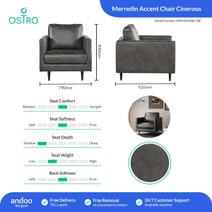 Ostro Merredin Accent Chair Cinerous WA05M20BCINE hero image