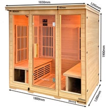 ReGen8 Quadro Four Person Infrared Sauna RGSN-QUADRO hero image