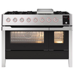 ILVE 120cm Panoramagic Freestanding Dual Fuel Oven/Stove Stainless Steel PM12FDS3SS hero image