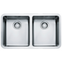 Franke KBX120-34OFB Kubus Double Bowl Undermount Sink image NaN