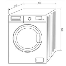 Euromaid 7kg Front Load Washing Machine EFL700WPRO hero image