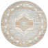 Rug Culture Mayfair Medium Grey & Peach Rug 200X200CM - MAY-CAT-GRY-200X200 image NaN