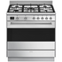 Smeg 90cm Classic Freestanding Dual Fuel Oven-Stainless Steel FS9606XS1 image NaN