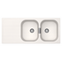 Abey WD200W Schock Wembley Double Bowl Sink with Drainer image NaN