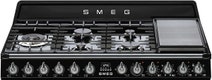Smeg 110cm Victoria Aesthetic Dual Fuel Freestanding Oven/Stove TRA4110BL hero image