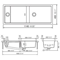 Abey PD150ST Schock Preparation Station Double Bowl Sink with Tap hero image