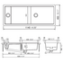 Abey PD150ST Schock Preparation Station Double Bowl Sink with Tap image NaN