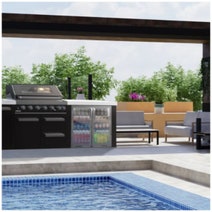 Everdure Neo 208L Beverage Centre Heated Doors Stainless Steel NBC208HFSS hero image