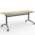 OLG Modulus Table 1800x600 New Oak Worktop with Black and Chrome Frame OG_MFLIP186B_NO image NaN