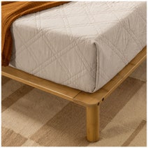 Zinus Arden Bamboo Queen Bed Frame with Pipe Headboard AU-FPWNH9ZC-08Q hero image