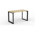 OLG Anvil Straightline Desk 1200x600 New Oak Worktop with Black Frame OG_ANBSD126_NO image NaN