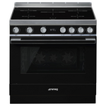 Smeg 90cm Portofino Freestanding Electric Oven/Stove CPF9IPBL hero image