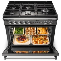 Falcon 90cm Classic FX Slate Dual Fuel Freestanding Oven CLA90FXDFSL-BR hero image