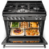 Falcon 90cm Classic FX Stone White-Chrome Dual Fuel Freestanding Oven CLA90FXDFWHCH image NaN
