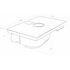 Elica 83cm Switch Induction Cooktop with Int Vent System Aspirated White NIKOLATESLASWWHA83 image NaN
