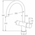 Sussex Taps Voda Curved Sink Mixer Tap - Brushed Gold VSMC-02 image NaN