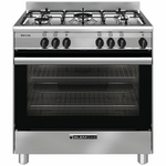 Glem 80cm Dual Fuel Freestanding Oven-Stainless Steel GB865GE hero image