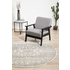 Rug Culture Chrome Small Silver & Off White Rug 150X150CM - CRO-ADD-SIL-150X150 image NaN