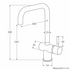 Sussex Taps Voda Sink Mixer Square Matte Black VSMQ-17 image NaN