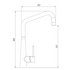 Oliveri Essente 316 Stainless Steel Square Goose Neck Mixer - Gun Metal SS31670-GM image NaN