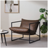 Zinus Aidan Sling Accent Chair Cognac Tan Brown AU-USHSL3ZC-31C image NaN