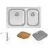 Abey Q180T5 NuQueen 1 and 3/4 Bowl Sink Pack image NaN