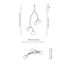 CTO Lighting Ivy Vertical 4 Pendant Light - Bronze and Satin Brass with Opal Glass Shades IVYPE4BZGO image NaN