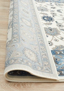 Rug Culture Sydney Large White Blue Rug 290X200CM - SYD-1-WBLU-290X200 hero image