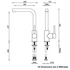 Gareth Ashton 3K2 Lucia Sidelever Mixer Tap image NaN
