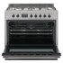 Haier 90cm Freestanding Dual Fuel Cooker Stainless Steel HOR90S9MSX1 image NaN