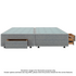 Sealy Spacesaver Super Queen Split Bed Base No Drawer Sand SV-SAN-SQN-ND image NaN