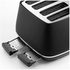 Delonghi Distinta Moments Four Slice Toaster Sunset Black CTIN4003BK image NaN